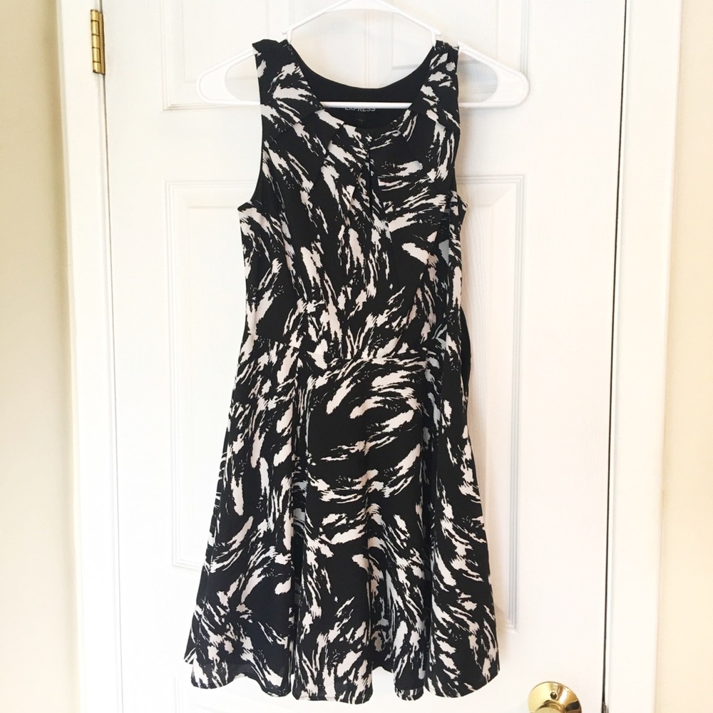 Express Black and White Dress